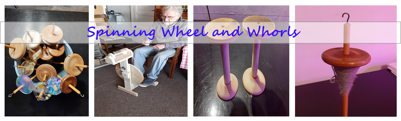 Drop spinning Whorls and spinning wheels