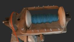 Homemade spinning wheel