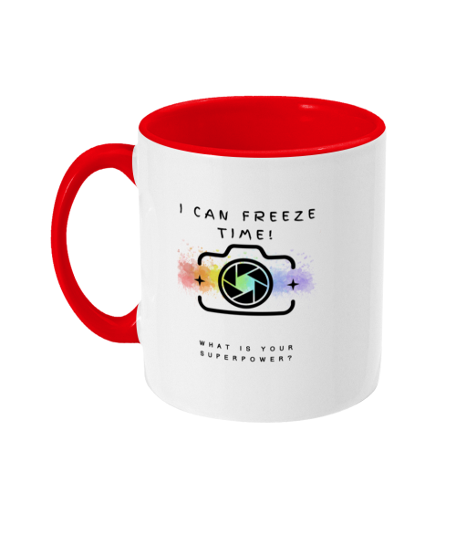 photographer two toned  mug  with slogan