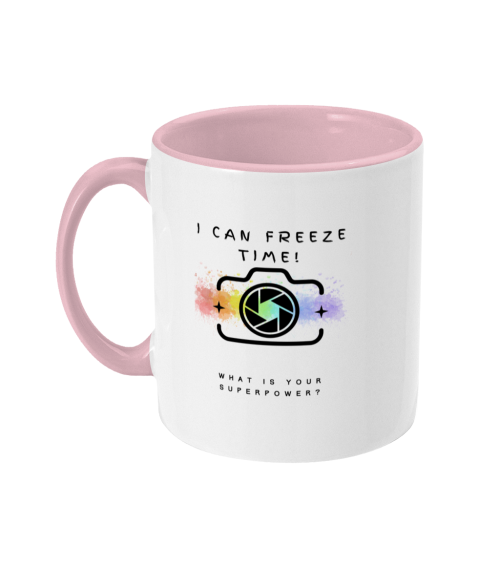 photographer two toned  mug  with slogan