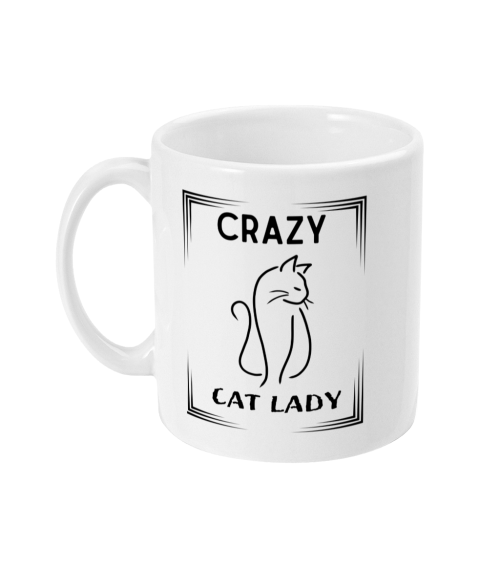 crazy cat lady mug