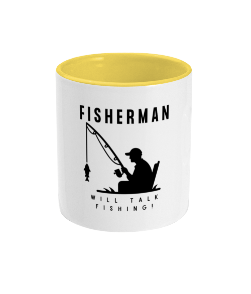 Fisherman slogan mug