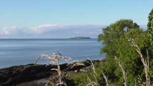 ross island at the exit of the channel