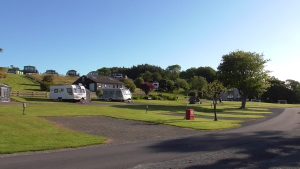 View of the seaward holiday park