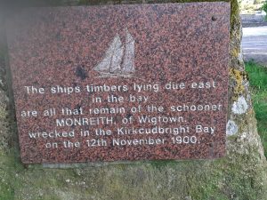 Monreith wreck just visible seward holiday park