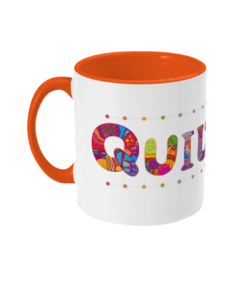 Quilting slogan mug for patchwork quilters