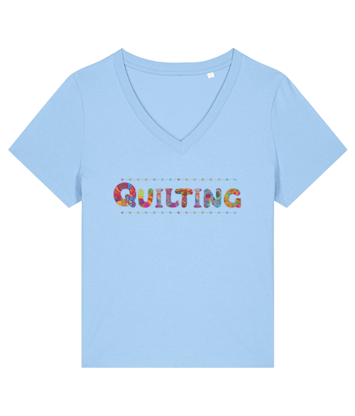 Ladies Quilting Slogan T-shirt