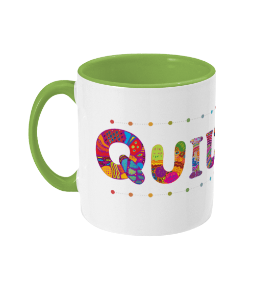 Quilting slogan mug for patchwork quilters