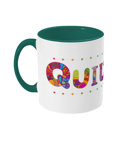 Quilting slogan mug for patchwork quilters