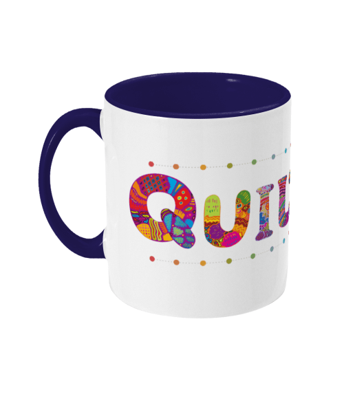 Quilting slogan mug for patchwork quilters