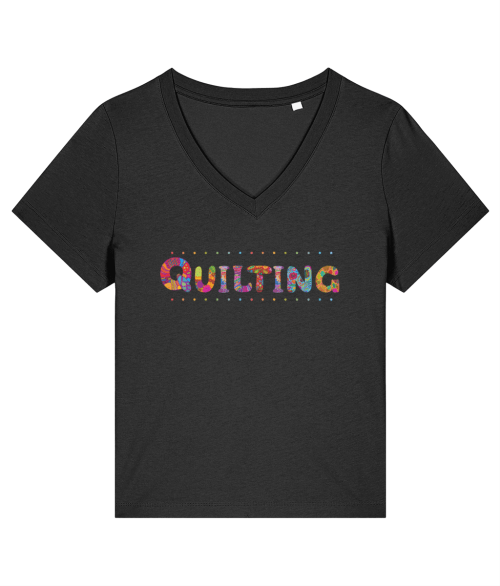 Ladies Quilting Slogan T-shirt