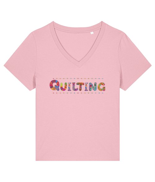 Ladies Quilting Slogan T-shirt