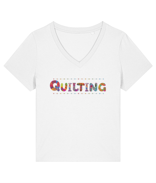 Ladies Quilting Slogan T-shirt